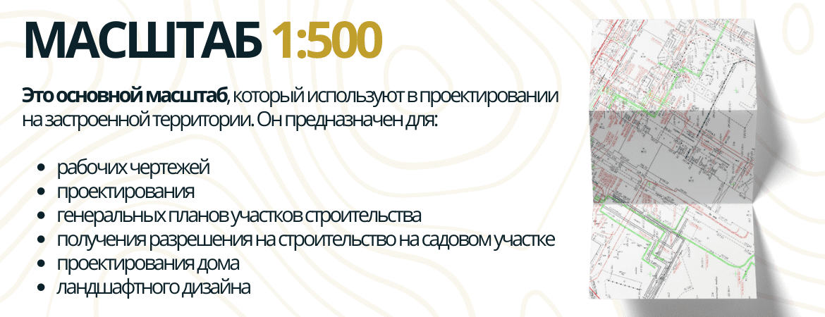 Масштаб топосъемки 1:500 в Волоколамске и Волоколамском районе